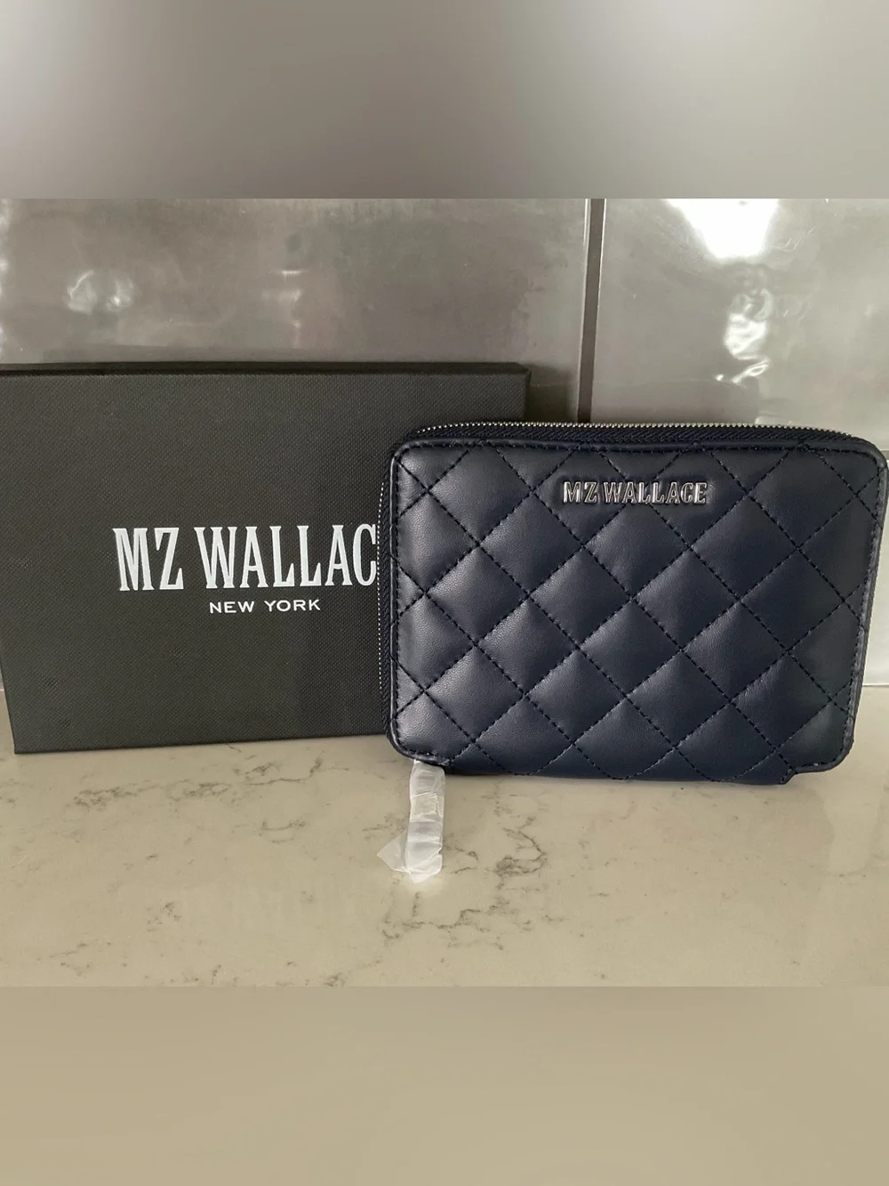 MZ Wallace Dawn Tropical Palm Passport Organizer Holder Wallet